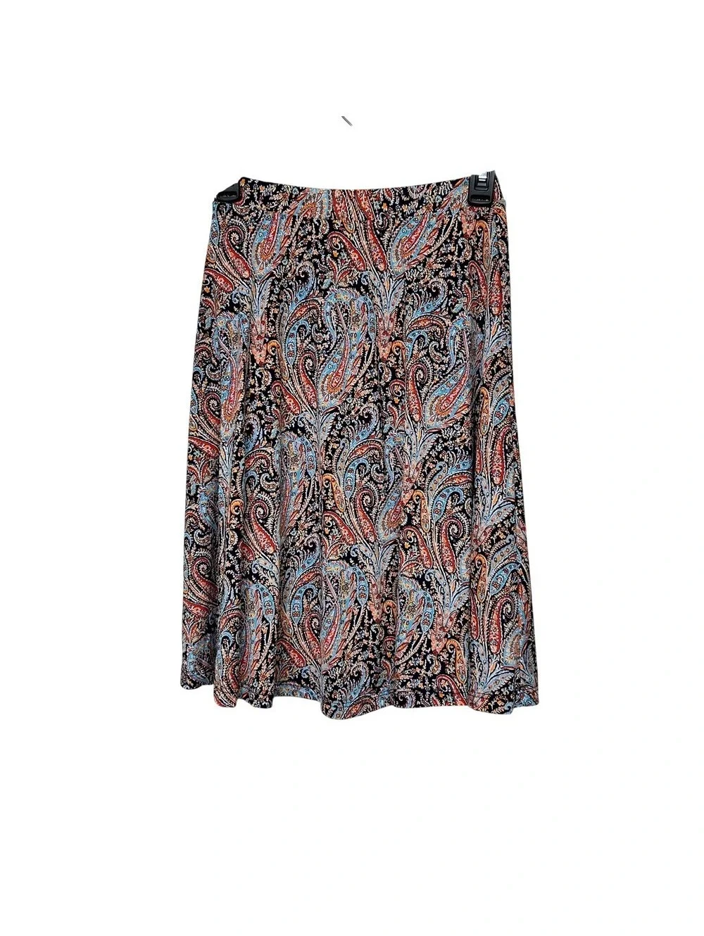 Gilli Women's Multicolor Paisley Stretch Elastic Waist A-Line Skirt Size XS